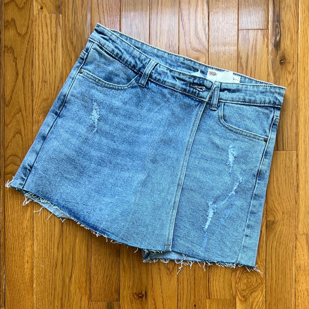 Denim skort